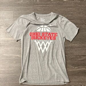 Nike Mens Gray Ohio State Basketball Tee